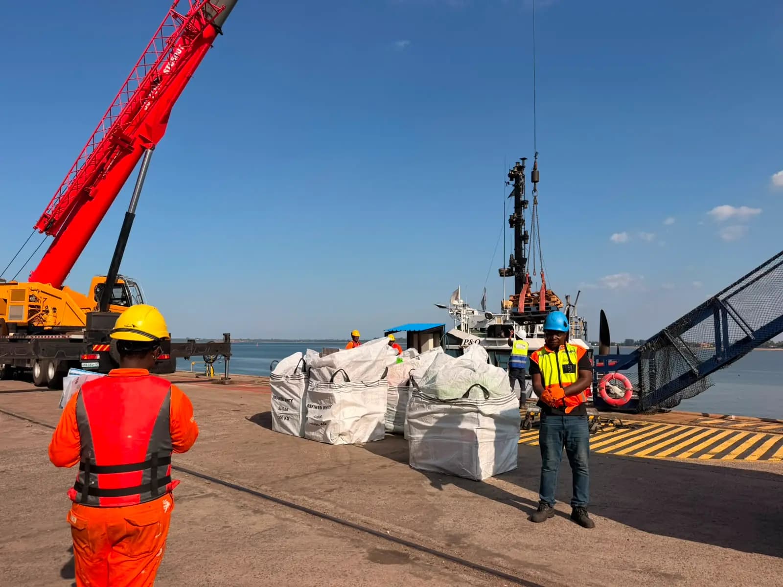 Equipment & Crew on Quay